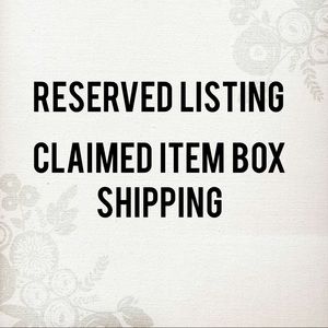 Reserved Listing